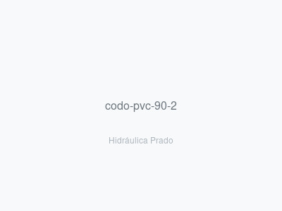 Codo PVC 90° 2"