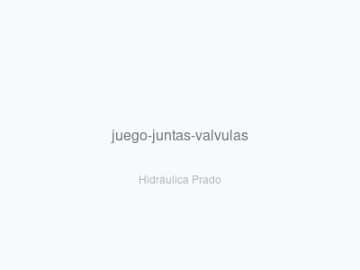 Juego de Juntas para Válvulas